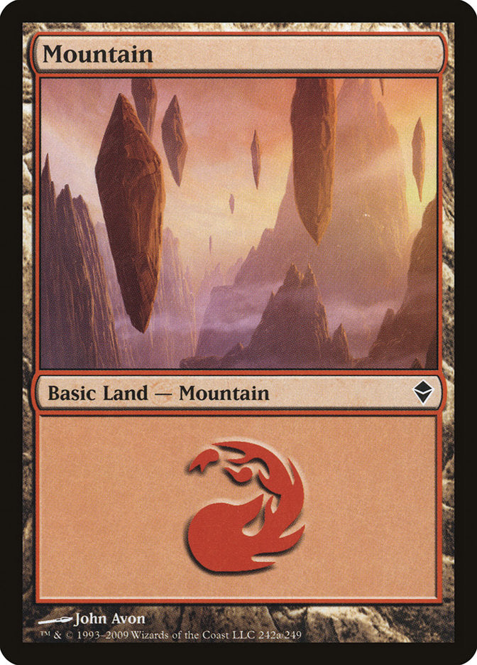 Mountain (#242a) [Zendikar]