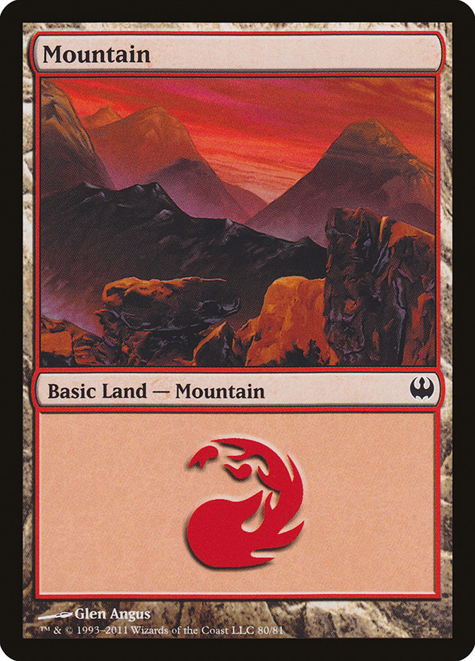 Mountain (#80) [Duel Decks: Knights vs. Dragons]