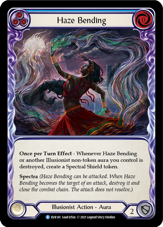 Haze Bending (Blue) [EVR141] 1st Edition Rainbow Foil