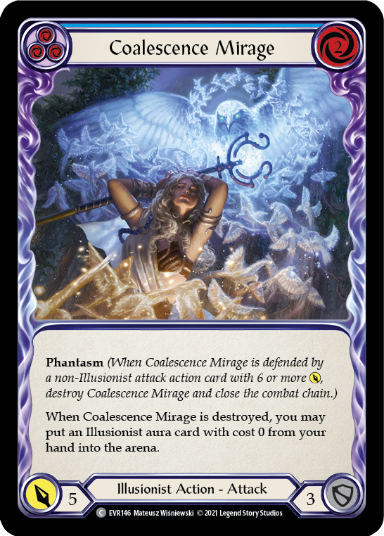 Coalescence Mirage (Blue) [EVR146] 1st Edition Normal