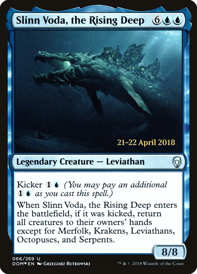 Slinn Voda, the Rising Deep  (Prerelease) [Dominaria Prerelease Promos]