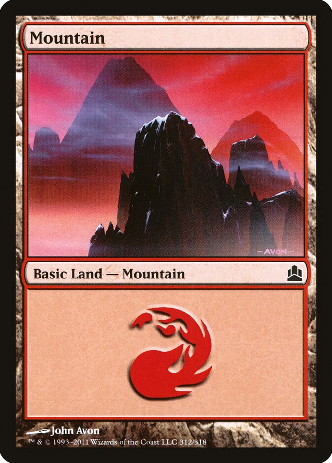Mountain (#312) [Commander 2011]