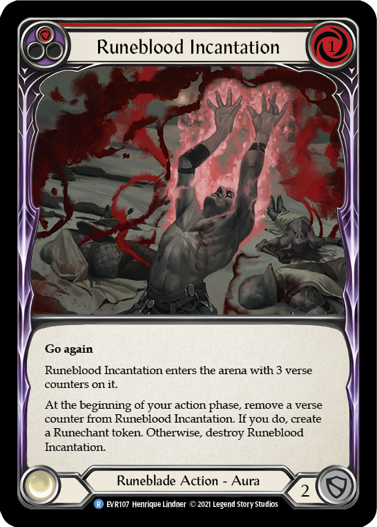 Runeblood Incantation (Red) [EVR107] 1st Edition Normal