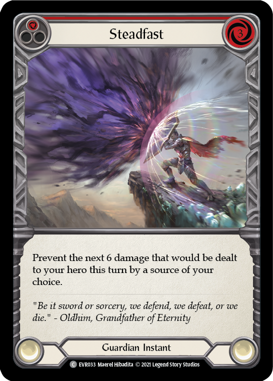 Steadfast (Red) [EVR033] 1st Edition Rainbow Foil